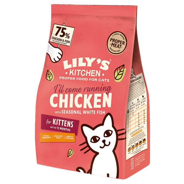 Hrană uscată pisici Lily's Kitchen - Junior - Pui și Pește - 800 g