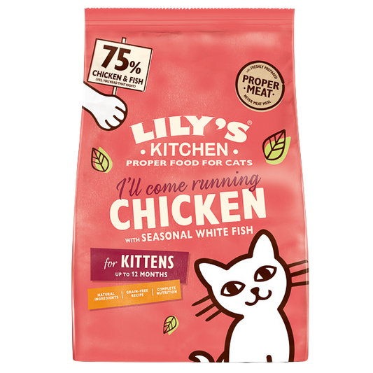 Hrană uscată pisici Lily's Kitchen - Junior - Pui și Pește - 800 g