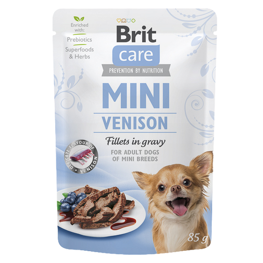 Hrană umedă câini Brit Care - Talie mică - Vânat - 85 g