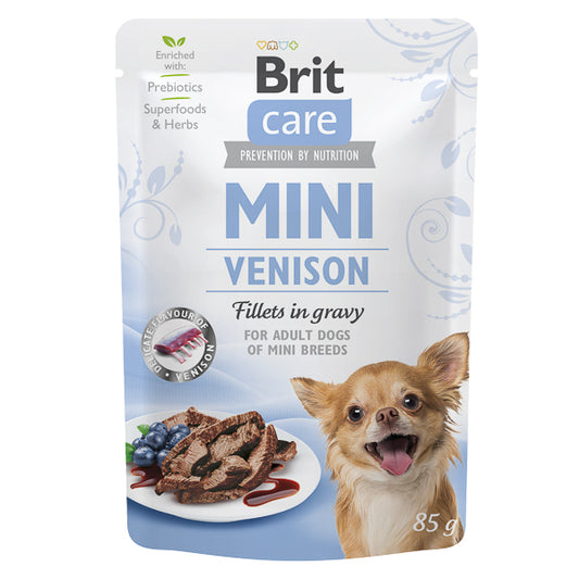 Hrană umedă câini Brit Care - Talie mică - Vânat - 85 g