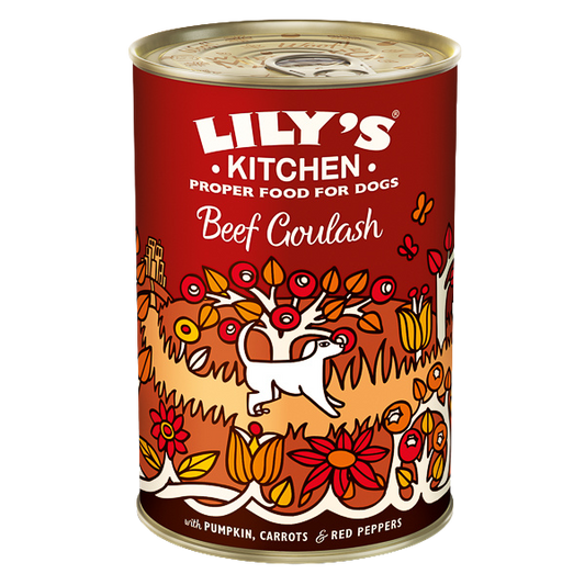 Hrană umedă câini Lily's Kitchen - Goulash Vită - 400g