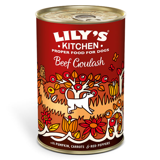Hrană umedă câini Lily's Kitchen - Goulash Vită - 400g