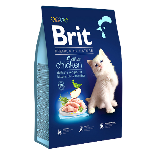 Hrană uscată pisici Brit Premium - Junior - Pui - 8 kg