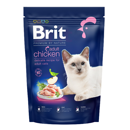 Hrană uscată pisici Brit Premium - Adult - Pui - 800 g