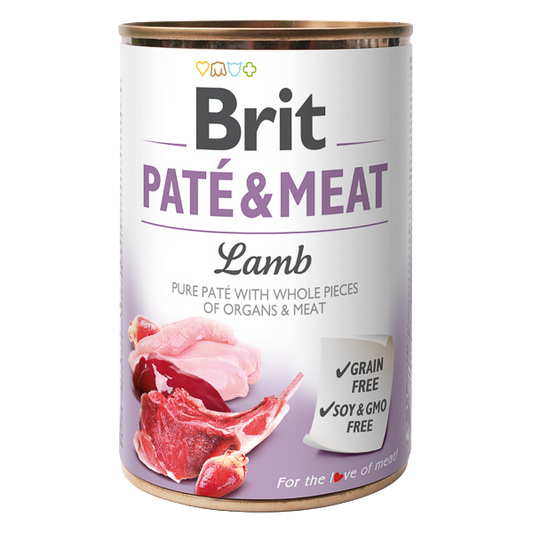 Hrană umedă câini Brit Care - Adult - Toate rasele - Pate - Miel - 400 g