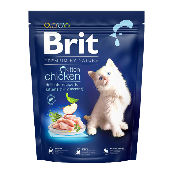 Hrană uscată pisici Brit Premium - Junior - Pui - 300 g