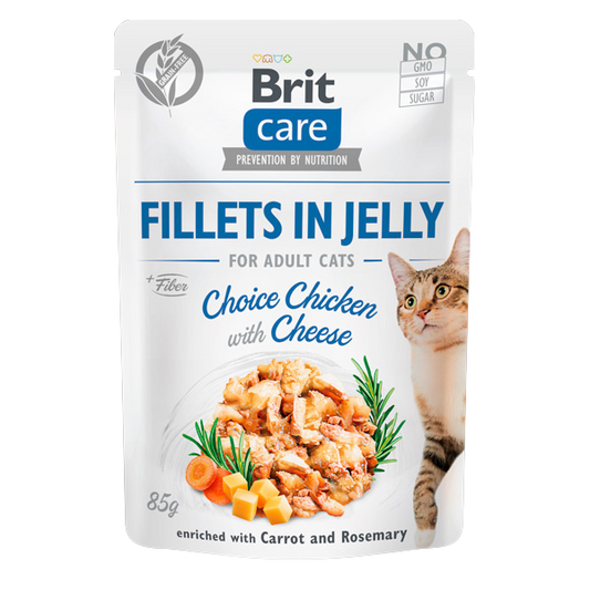 Hrană umedă pisică Brit Care - Adult - Pui și Brânză - 85 g