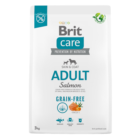 Hrană uscată câini Brit Care - Adult - Toate rasele - Somon - 3 kg