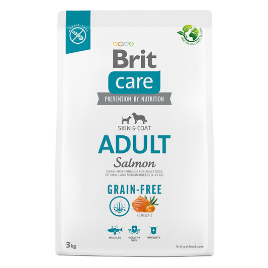 Hrană uscată câini Brit Care - Adult - Toate rasele - Somon - 3 kg
