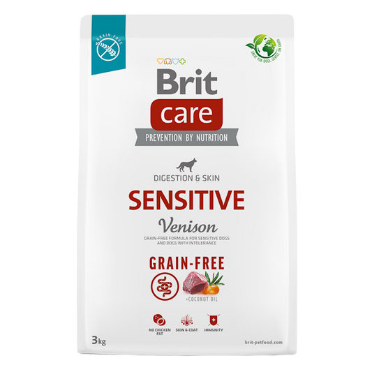 Hrană uscată câini Brit Care - Sensibil - Vânat - 3 kg