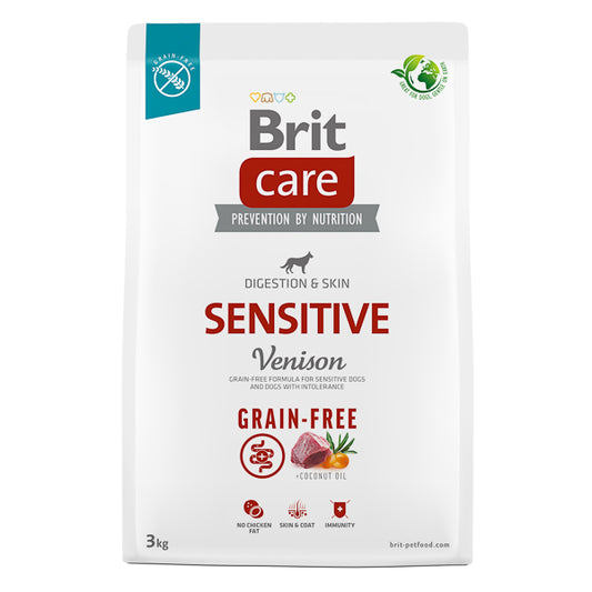 Hrană uscată câini Brit Care - Sensibil - Vânat - 3 kg