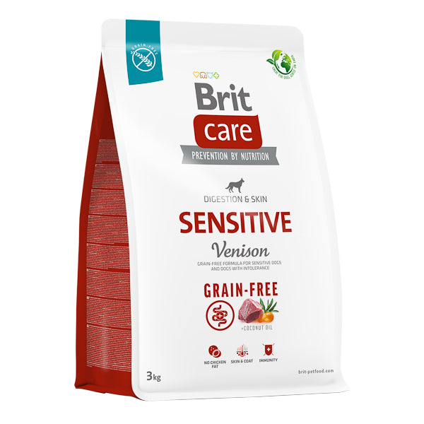 Hrană uscată câini Brit Care - Sensibil - Vânat - 3 kg