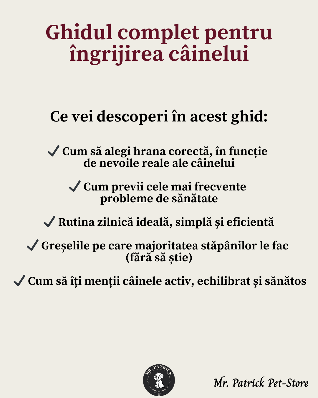 Ghidul complet pentru îngrijirea câinelui - E-book online