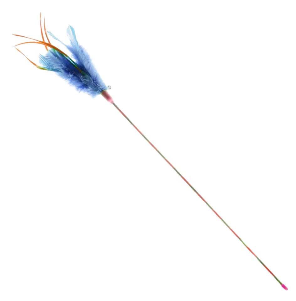 Jucărie pisică - Baghetă cu pene - 65cm