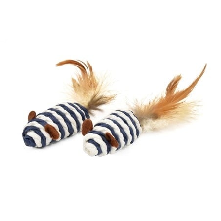 Jucărie pisici - Șoricei sisal - 2 buc.